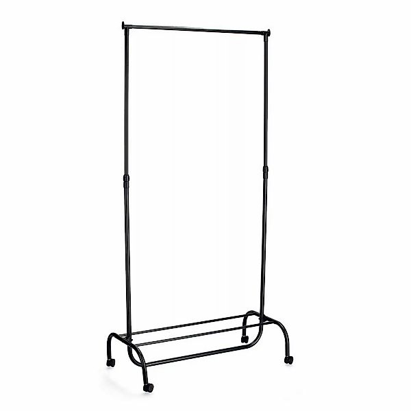 Zeller Rollkleiderständer Metall/Kunststoff 86 x 43 x 108-175 cm Schwarz günstig online kaufen