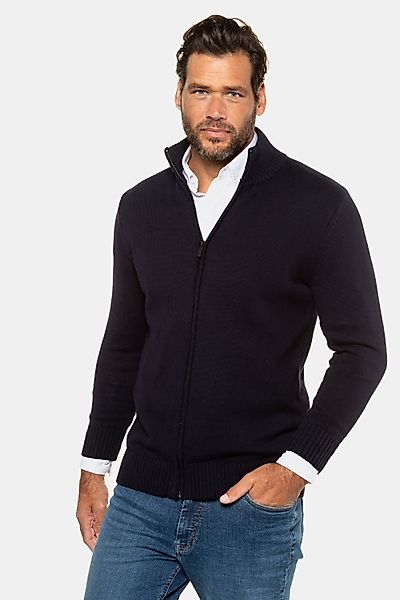 JP1880 Poloshirt Strickjacke Stehkragen Rippbündchen günstig online kaufen
