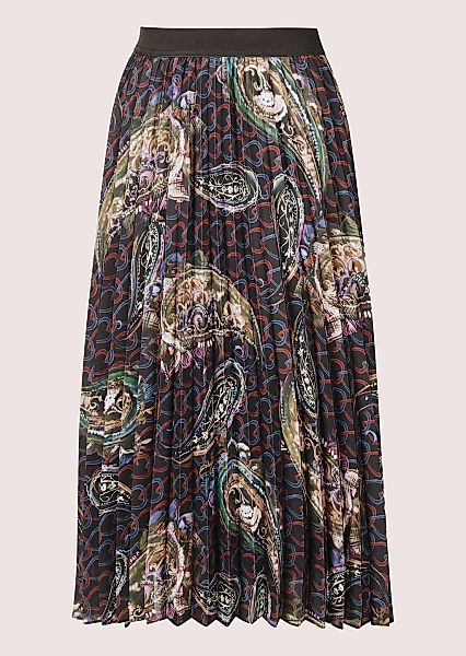 MADELEINE Midirock "Plisseerock Eleganter Midirock mit Paisley-Design" günstig online kaufen