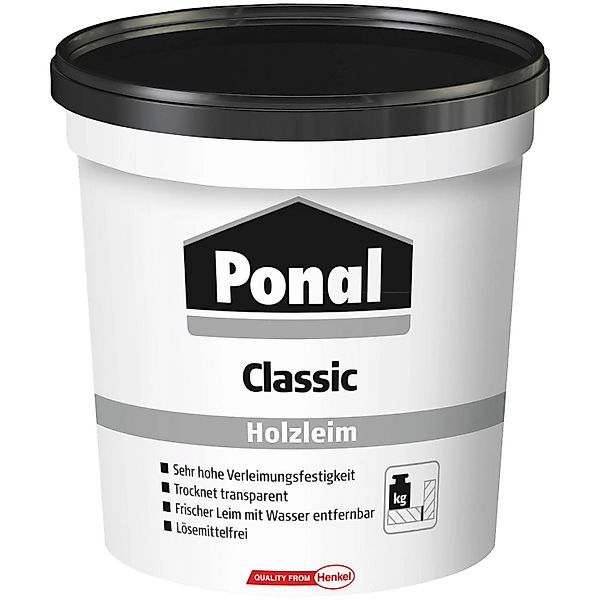 Ponal Holzleim Classic wasserbasierter Weißleim Transparent 760g günstig online kaufen