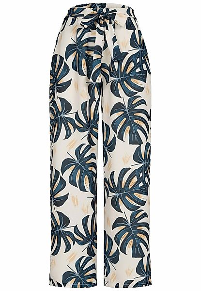 CLOUD 5IVE Stoffhose "CLOUD 5IVE Summer Pants with palm print and tie belt" günstig online kaufen