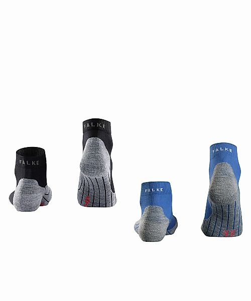 FALKE RU4 Short 2-Pack Herren Socken, 42-43, Mehrfarbig, Baumwolle, 15931-0 günstig online kaufen