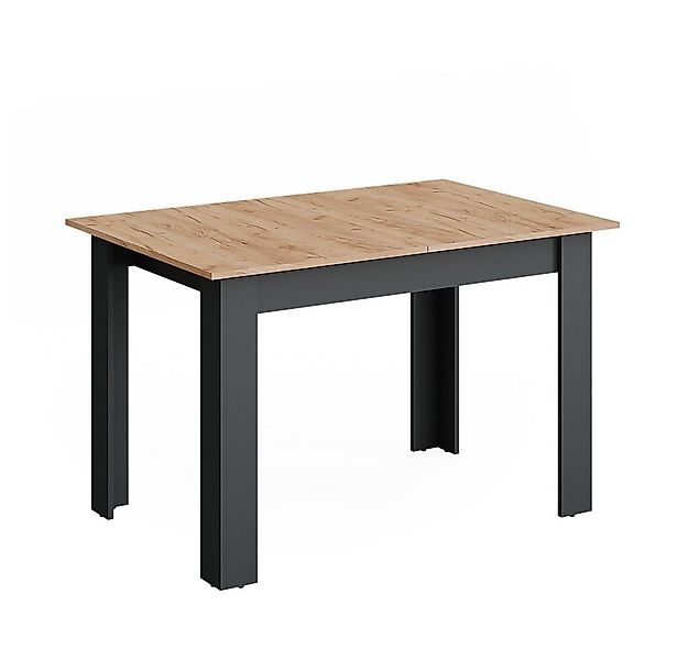 Vicco Esstisch Repose, Anthrazit/Goldkraft Eiche, 160 x 80 cm ausziehbar günstig online kaufen