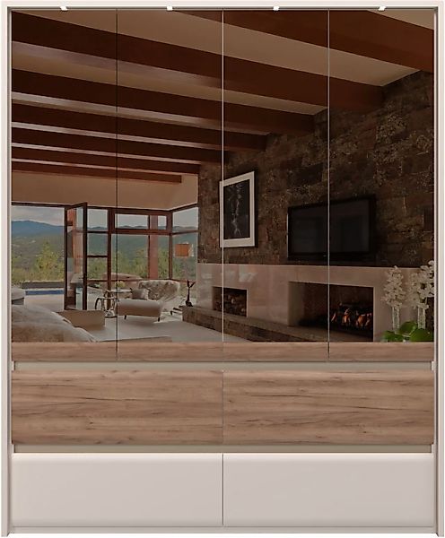 OTTO home Kleiderschrank "Invictus, UV lackiert, FSC-zertifiziert, grifflos günstig online kaufen