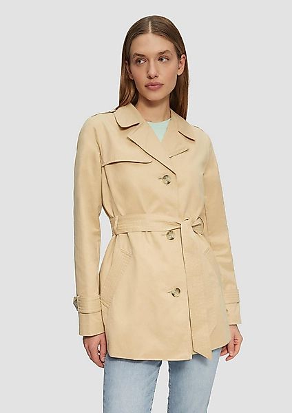 s.Oliver Funktionsjacke Outdoor-Jacke Kurzer Trench mit Gürtel günstig online kaufen