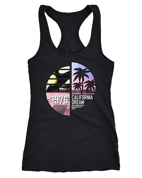 Neverless Tanktop Damen Tank-Top California Surfing Palmen Summer Racerback günstig online kaufen