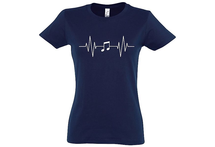 Youth Designz T-Shirt Heartbeat Musik Note Damen Shirt mit Music Frontprint günstig online kaufen