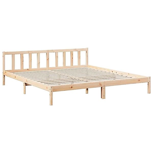 vidaXL Massivholzbett Extra Lang ohne Matratze 200x210 cm Kiefernholz 85244 günstig online kaufen