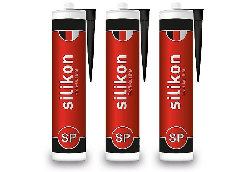 FixedByU Silikon Sanitär Silikon wasserfest und schimmelresistent, schwarz, günstig online kaufen