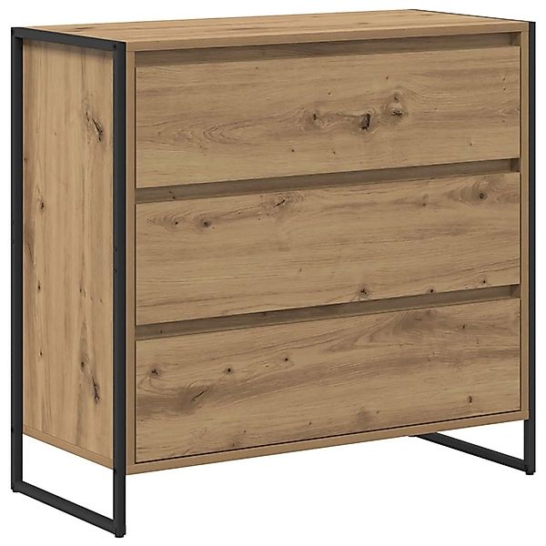 vidaXL Sideboard Kunsthandwerk Eiche 79 x 36 x 75,5 cm Holzwerkstoff 886599 günstig online kaufen