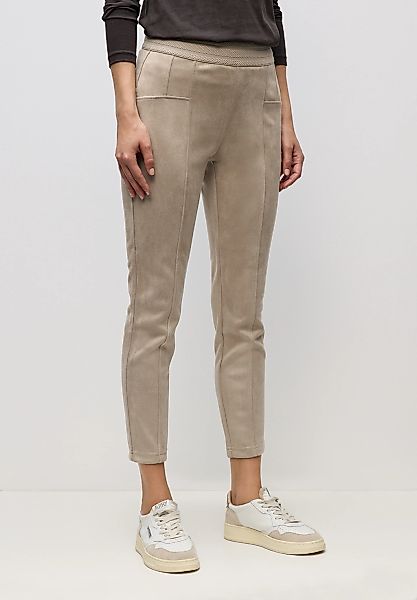 STREET ONE Stoffhose aus Velour günstig online kaufen