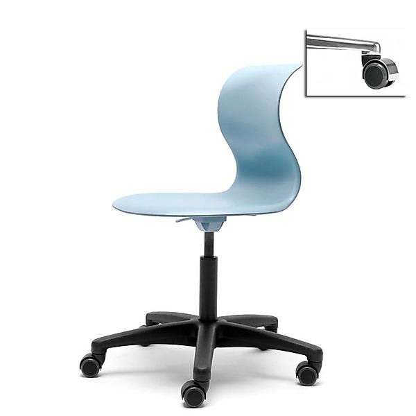 Kinderstuhl Pro 5 aquablau Aluminium polliert (+40€) Weich mit Chrom Abdeck günstig online kaufen