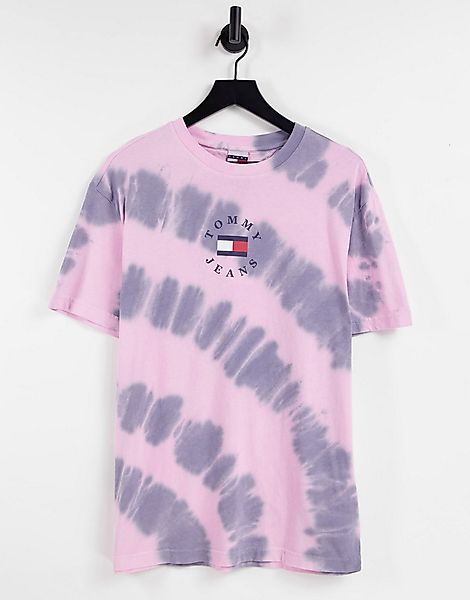 Tommy Jeans – Limited Capsule – T-Shirt mit Flaggenlogo hinten und mehrfarb günstig online kaufen