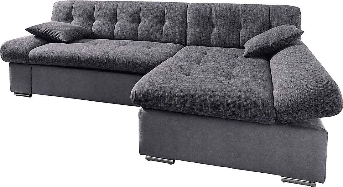 TRENDMANUFAKTUR Ecksofa "Reggae, modern und bequem, aktueller Materialmix, günstig online kaufen