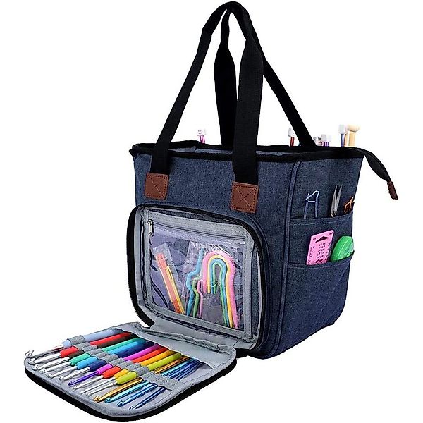 zggzerg Aufbewahrungsbox Tragbar Häkeltasche, Häkel Garn günstig online kaufen