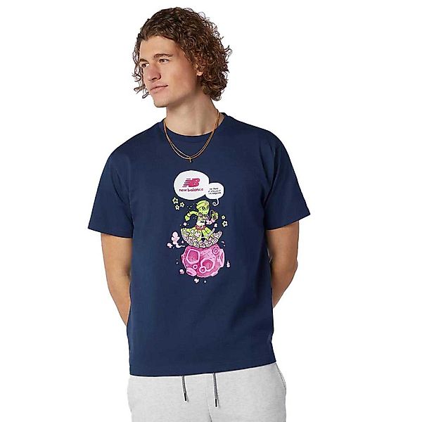New Balance Artist Levitzo Kurzarm T-shirt S Natural Indigo günstig online kaufen