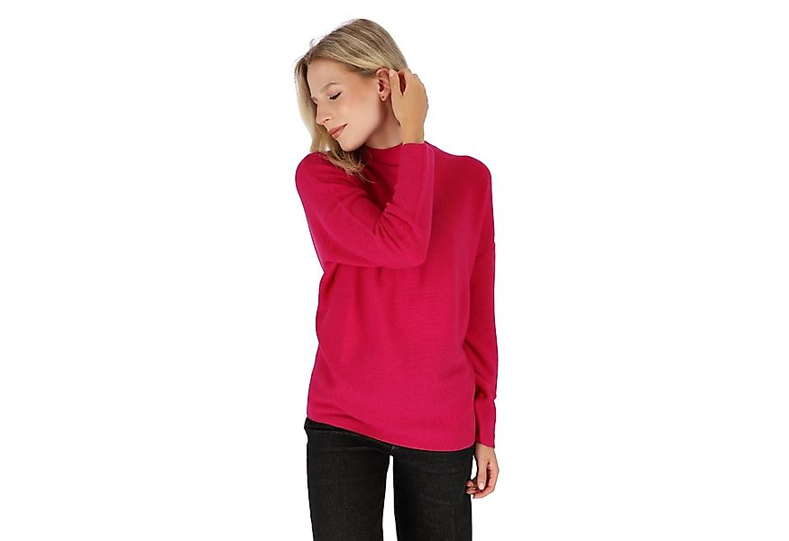 halsüberkopf Accessoires Strickpullover Strickpullover mit Stehkragen aus M günstig online kaufen