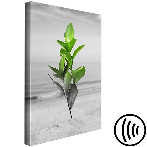 Leinwandbild Green Twigs (1 Part) Vertical XXL günstig online kaufen