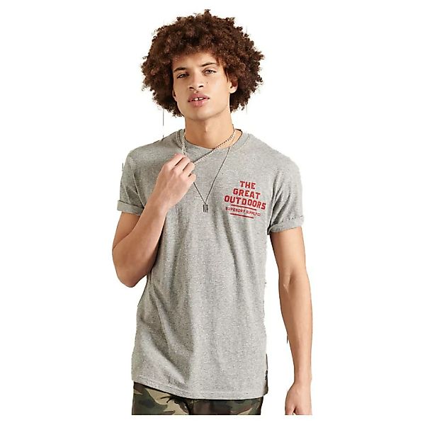 Superdry Heritage Mountain Relax Kurzarm T-shirt S Grey Marl günstig online kaufen
