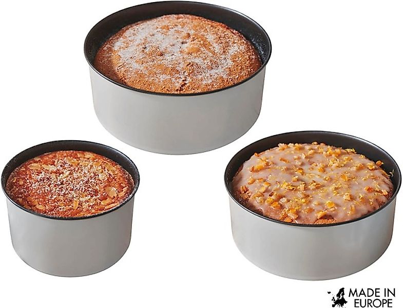 CHG Kuchenblech »PushPan, 3er Set, Ø 15 cm, 20 cm und 23 cm, Backformen aus günstig online kaufen