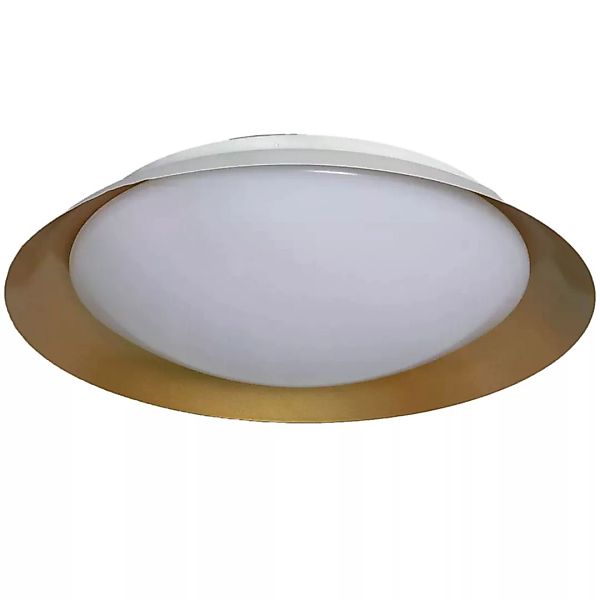 Deckenlampe LED 31W Rundschreiben Weiß und Gold 3 Lichtfarben CCT Abruzzo C günstig online kaufen