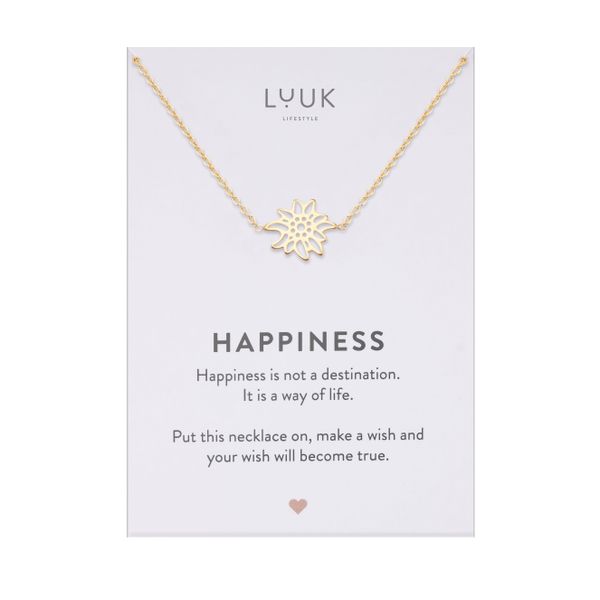 LUUK LIFESTYLE Kette mit Anhänger Edelweiss, günstig online kaufen