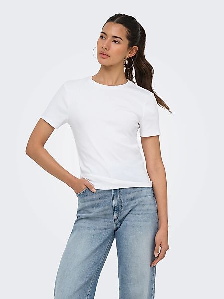ONLY T-Shirt "ONLRILEY S/S TOPJRS" Baumwollmischung günstig online kaufen