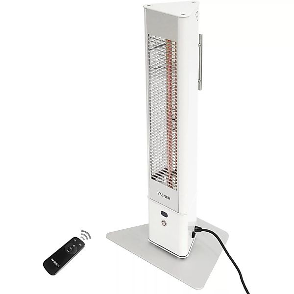 Vasner Infrarot-Standheizstrahler HeatTower Mini 1500 W Fernbedienung Weiß günstig online kaufen