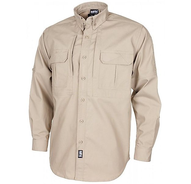 MFHHighDefence Outdoorhemd Hemd, Attack langarm, khaki, Teflon, Rip Stop - günstig online kaufen