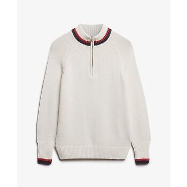 Superdry  Pullover Pull col zippé et liseré femme günstig online kaufen