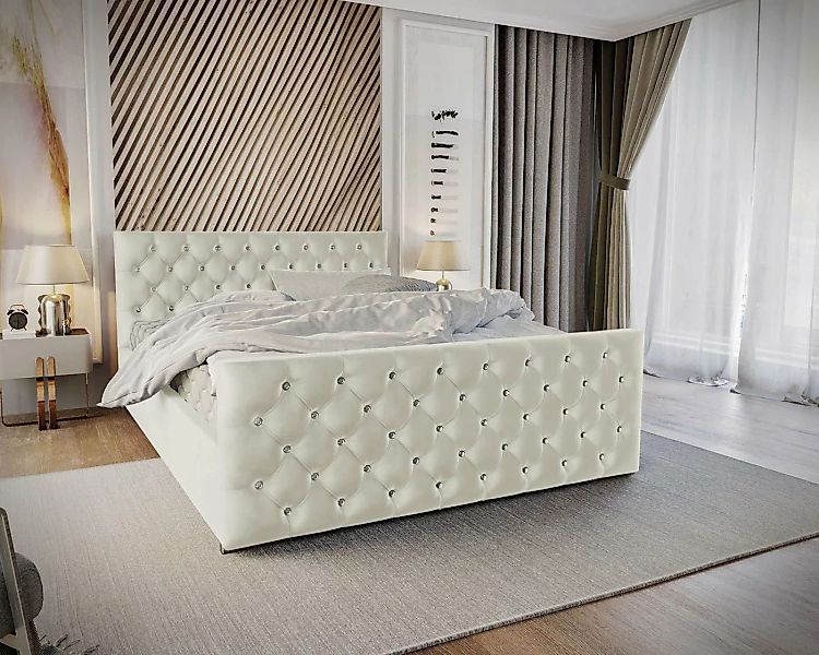 Stylefy Polsterbett Camilia (Schlafzimmerbett, Bett), 140/160/180 x 200 cm, günstig online kaufen