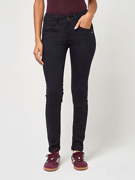 GANG Skinny-fit-Jeans "94MEDINA" mit stylischer halb offener Knopfleiste günstig online kaufen