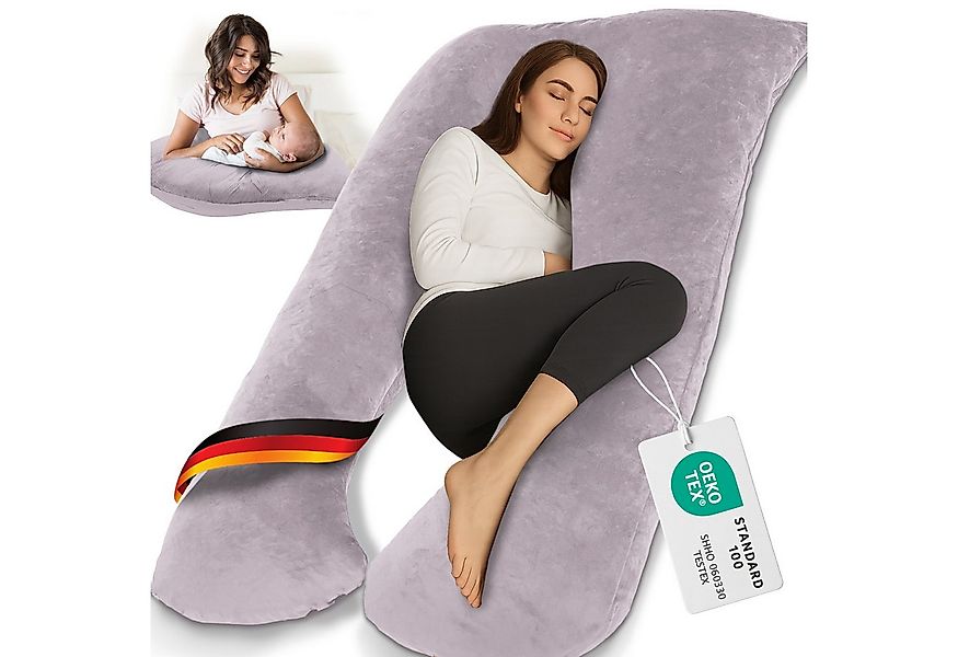 ELONEO Stillkissen Schwangerschaftskissen XXL, Seitenschläferkissen, Pregna günstig online kaufen