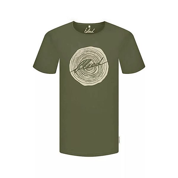 Wood Logo T-shirt Oliv günstig online kaufen