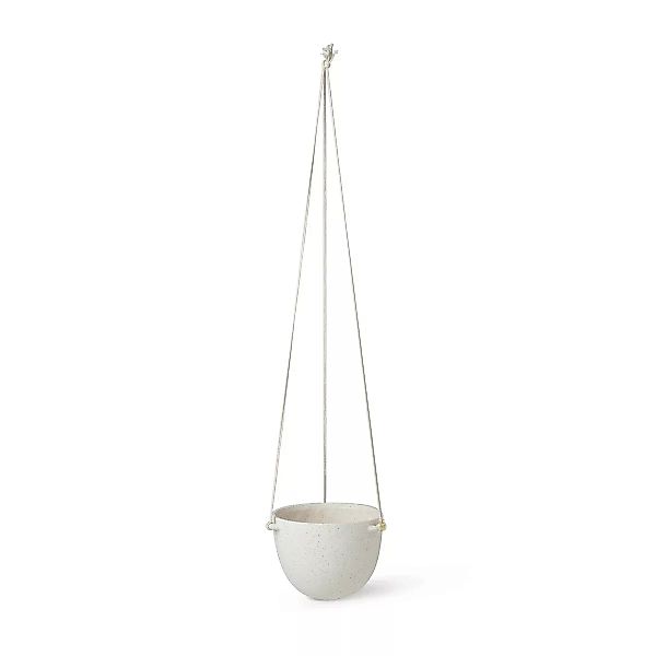 Blumentopf zum Aufhängen Speckle Large keramik weiß / Steinzeug - Ø 20,5 x günstig online kaufen