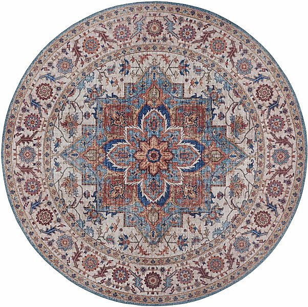 NOURISTAN Teppich »Anthea«, rund, 5 mm Höhe, Orientalisch, Orient, Vintage, günstig online kaufen