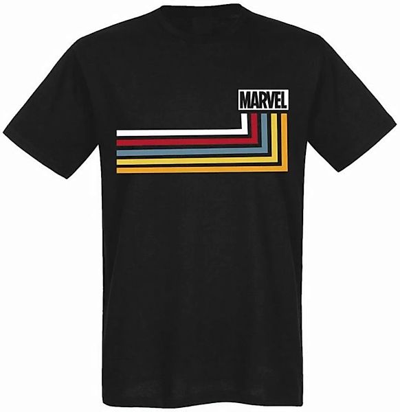 Marvel Stripes Herren T-Shirt dunkelblau günstig online kaufen