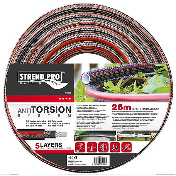 PROREGAL Gartenschlauch Anti-Torsion 19 3/4 L-25m Silver Pro günstig online kaufen