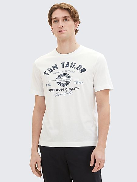 TOM TAILOR T-Shirt T-Shirt mit Logo-Print günstig online kaufen