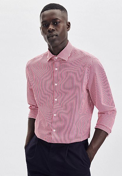 seidensticker Businesshemd "Shaped" Shaped 1/1 Kentkragen Streifen günstig online kaufen