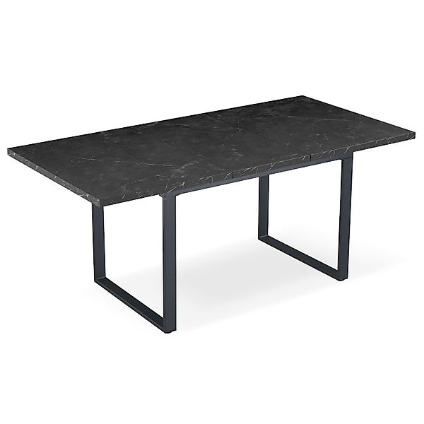 B&D home Esstisch LARS, Metallgestell schwarz oder weiß, ausziehbar 120-160 günstig online kaufen