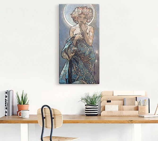 Artland Wandbild "Sterne Der Mond 1902", Frau, (1 St.), als Alubild, Outdoo günstig online kaufen