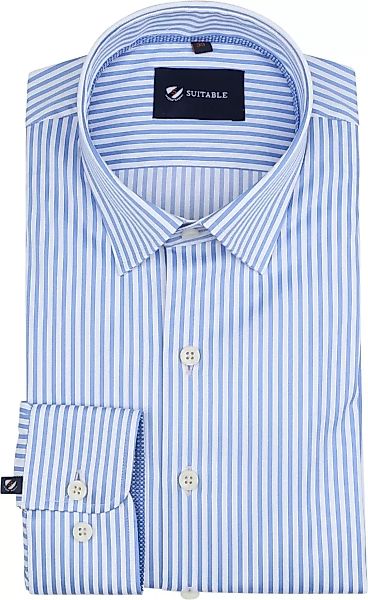 Suitable Hemd Blau Streifen  - Größe 40 günstig online kaufen