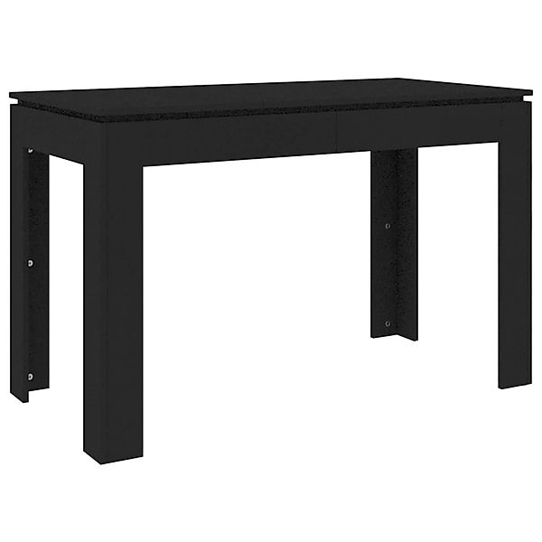 vidaXL Esstisch Schwarz 120x60x76 cm Holzwerkstoff günstig online kaufen