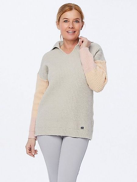 Georg Stiels Stehkragenshirt Strickpullover figurumspielend im Colour Mix günstig online kaufen