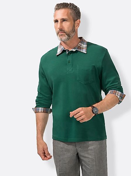 Poloshirt "Langarm-Poloshirt" 1 Stk. tlg. günstig online kaufen