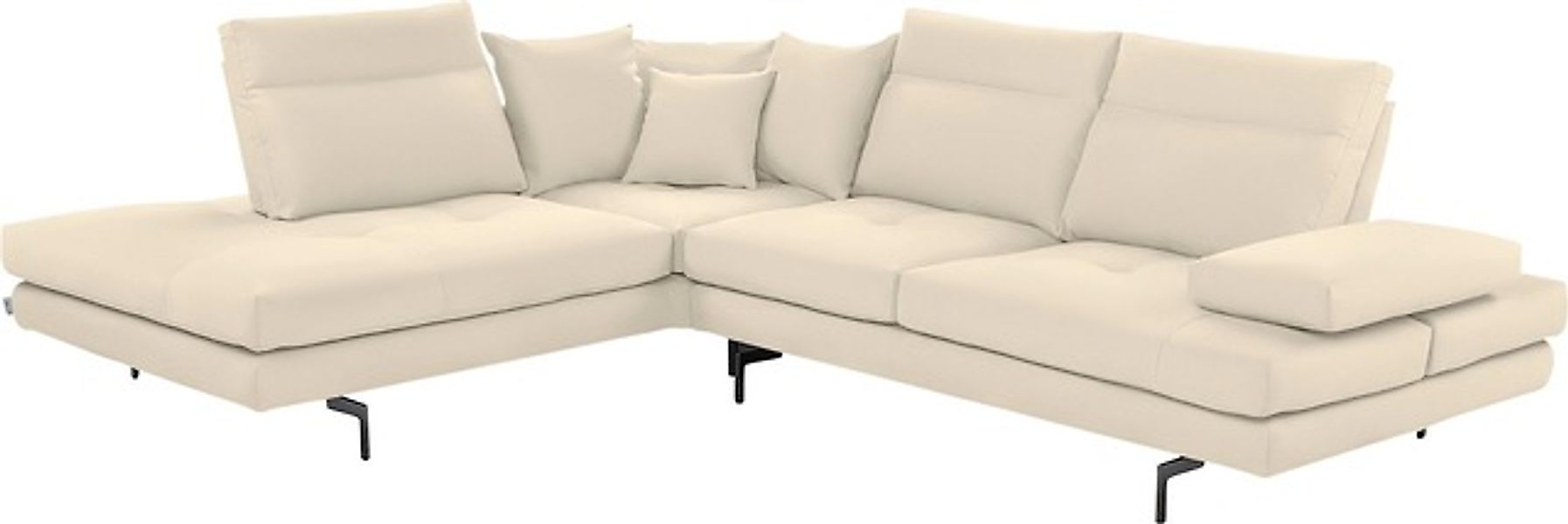 CALIA ITALIA Ecksofa »Toby Wing, Komfortsofa mit Sitzkomfort der Extraklass günstig online kaufen