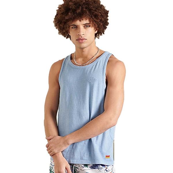 Superdry La Beach Ärmelloses T-shirt XL Cali Washed Blue günstig online kaufen