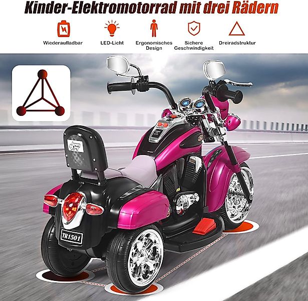 KOMFOTTEU Elektro-Kindermotorrad Dreirad Motorrad, mit Vor-und günstig online kaufen