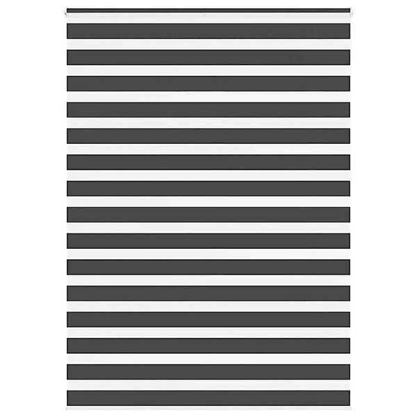 vidaXL Doppelrollo Schwarz 160x230 cm Stoffbreite 155,9 cm Polyester 401429 günstig online kaufen